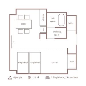 Japanese-Style Quadruple Room